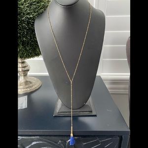 Gorjana NWOT Gold Tassel necklace